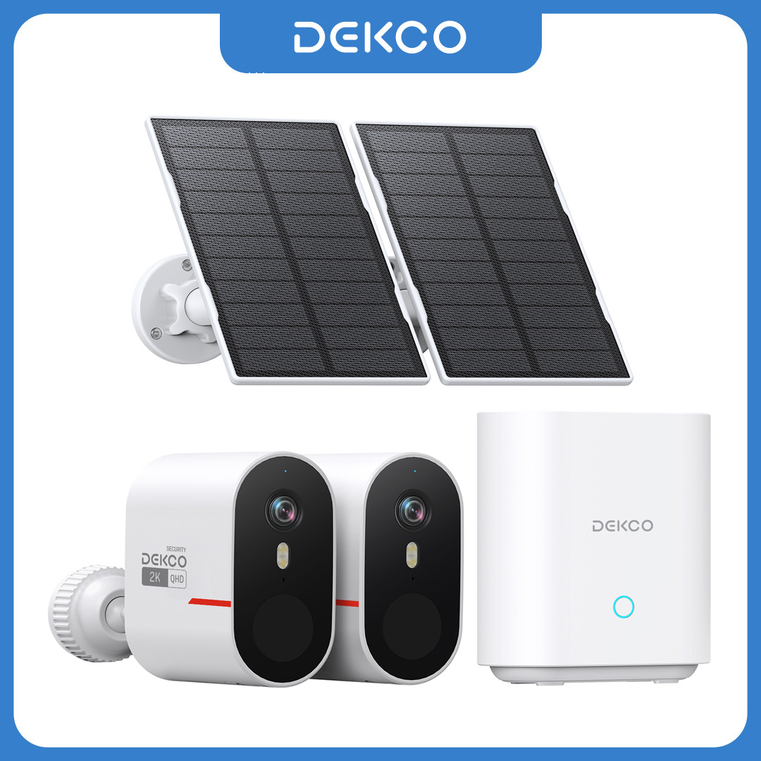 Home Security Panel - 덱코 3MP WiFi 태양광 카메라 시스템