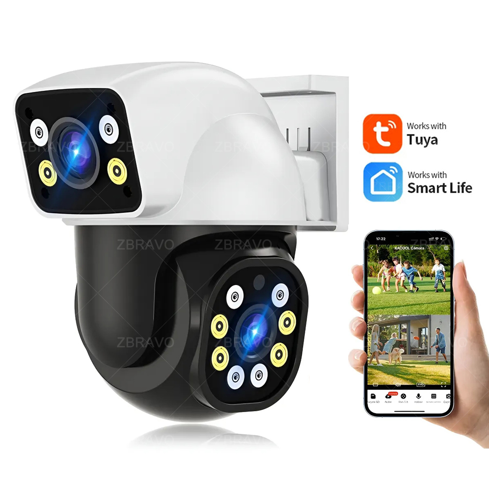 Home Security Panel - Smartlife 8MP WiFi Tuya 야외 카메라
