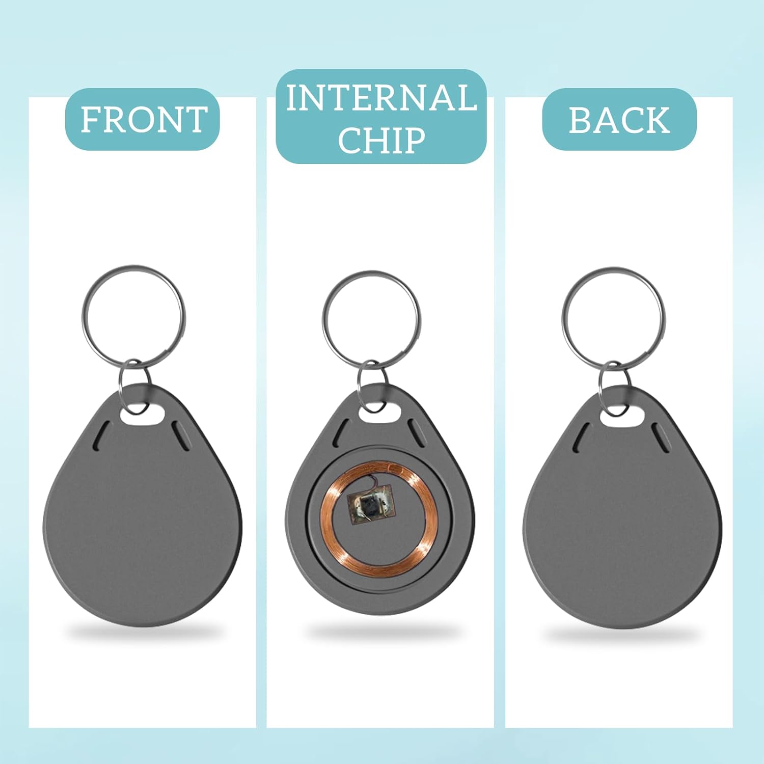 Home Security Key Fob - 100P NFC 스마트 키 태그 카드,