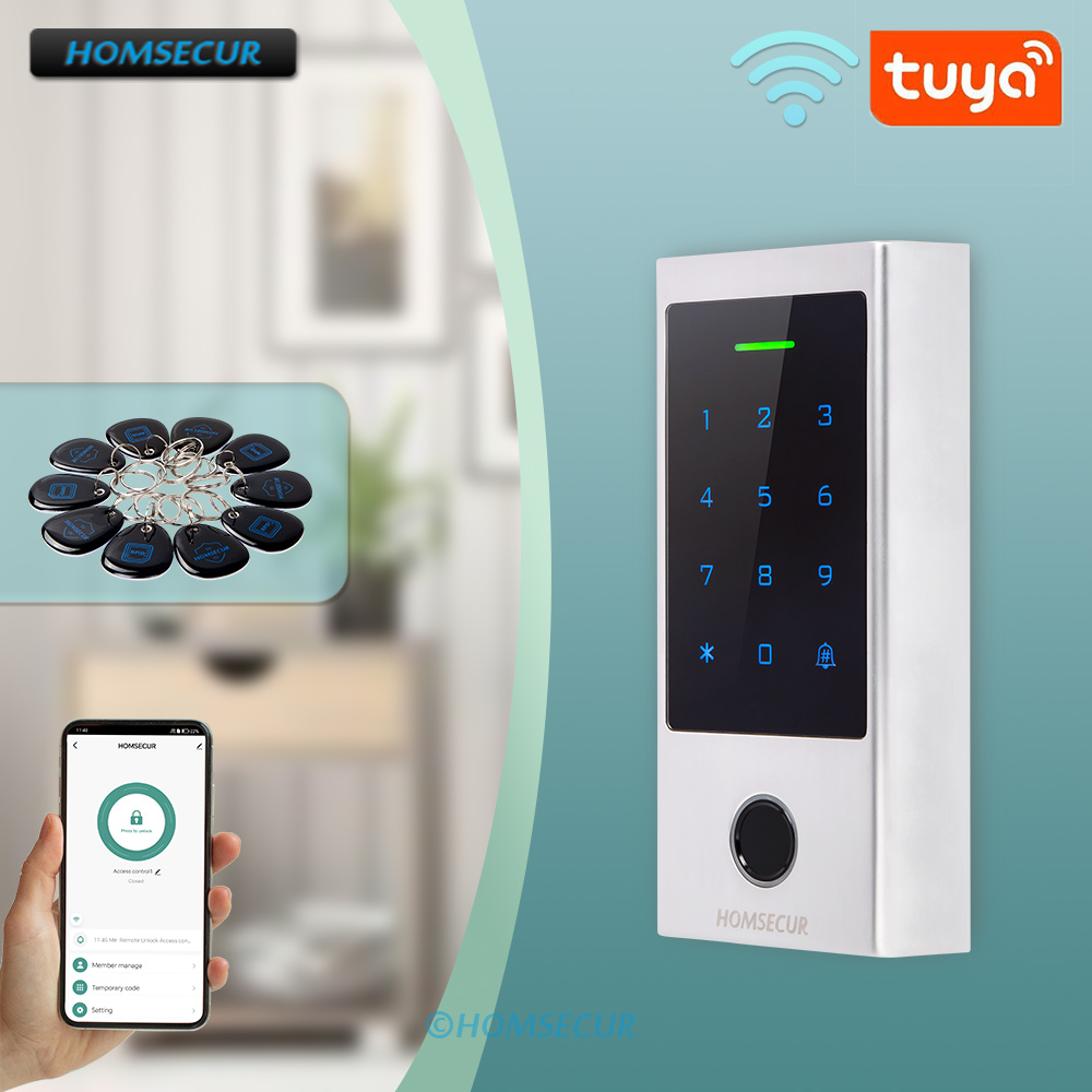 Home Security Key Fob - WiFi Tuya 스마트 APP 방수 지문