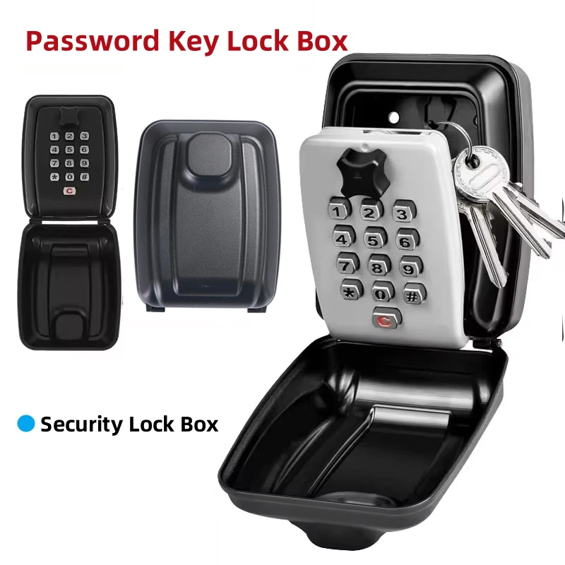 Home Security Key Box - 비밀번호 키 잠금 상자 방수 벽걸이형