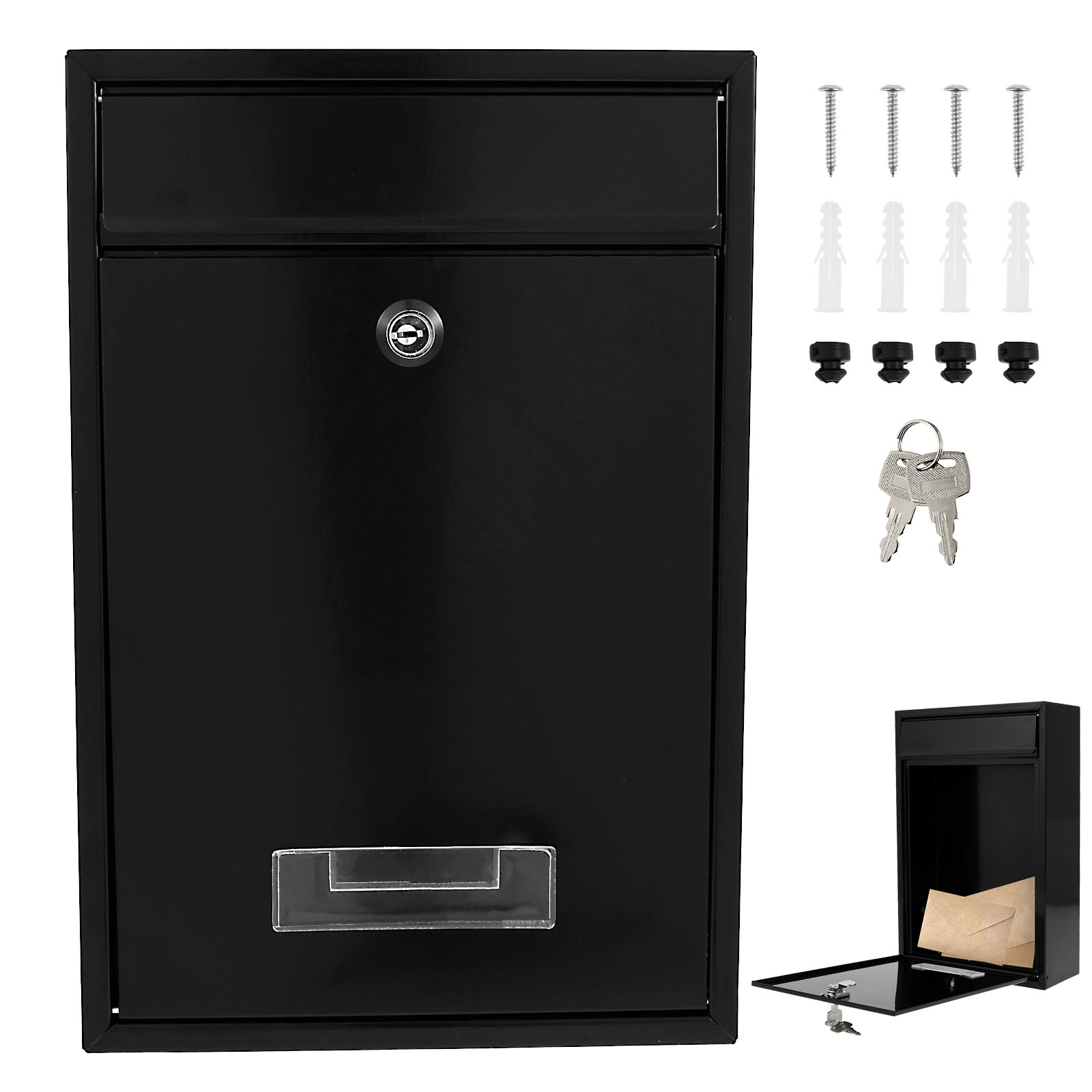 Home Security Key Box - 금속 벽 마운트 사서함 2개의 키가
