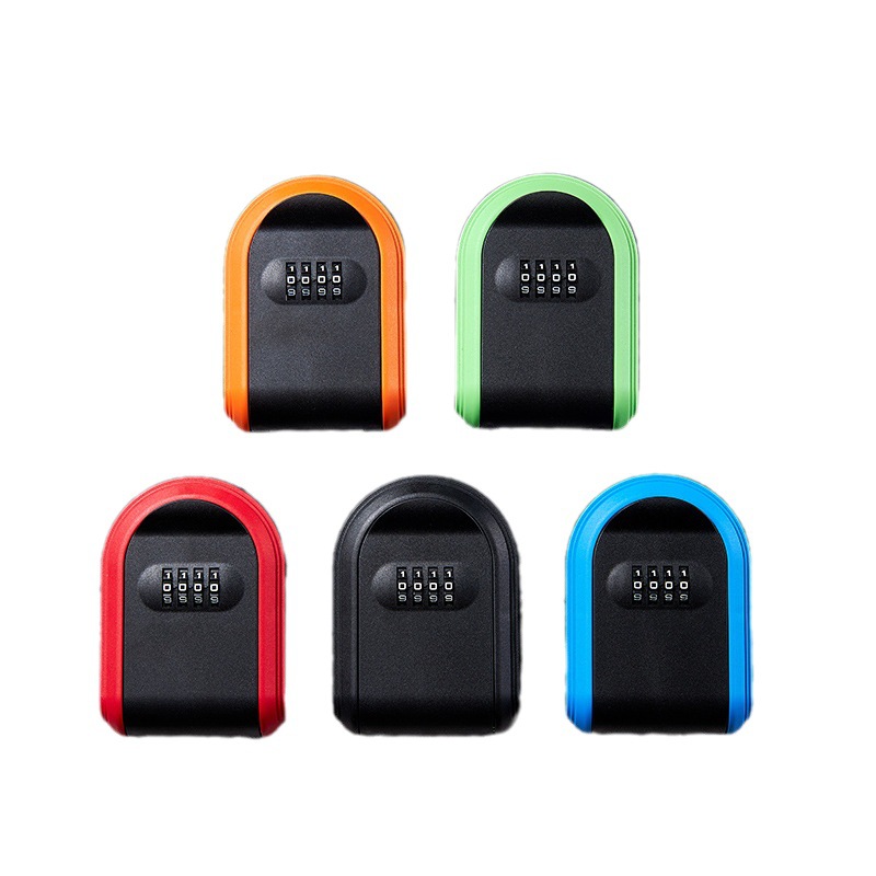 Home Security Key Box - 비밀번호 잠금 장치가 있는 플라스틱 키