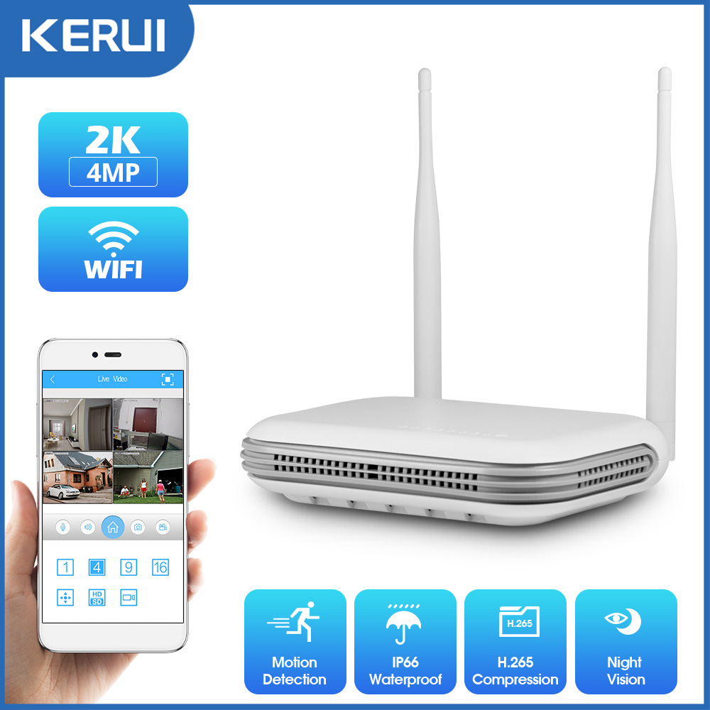 Home Security Panel - KERUI 야외 풀 HD 보안 와이파이