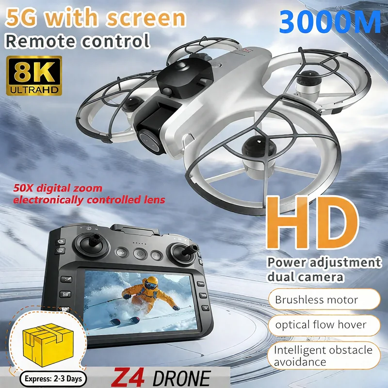 새로운 미니 Z4 드론 4K 프로페셔널 WIFI 5G  - Home Security Camera 리뷰 및 가격