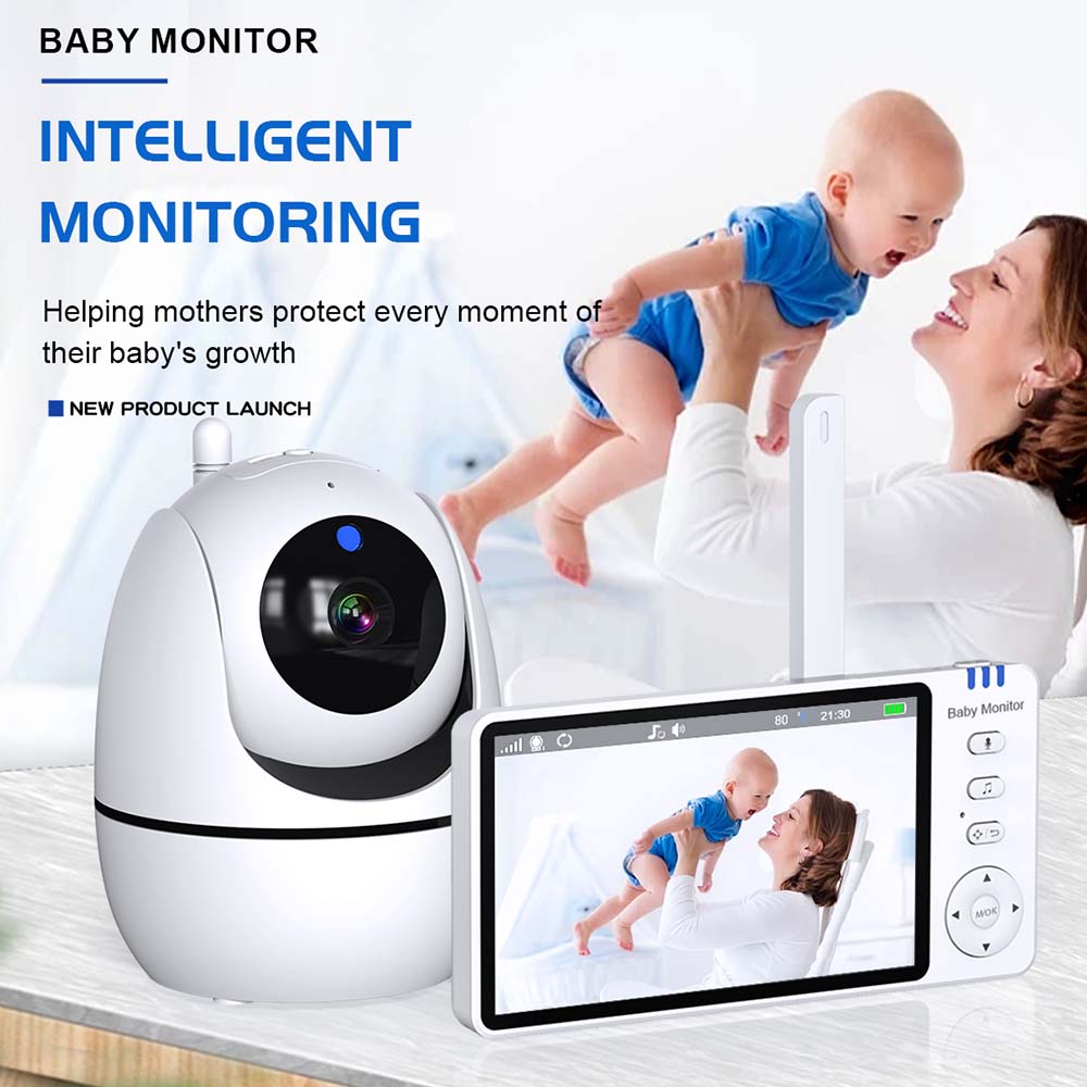 5 인치 비디오 베이비 모니터, 실내 무선 양방향 오디 - Home Security Video 리뷰 및 가격