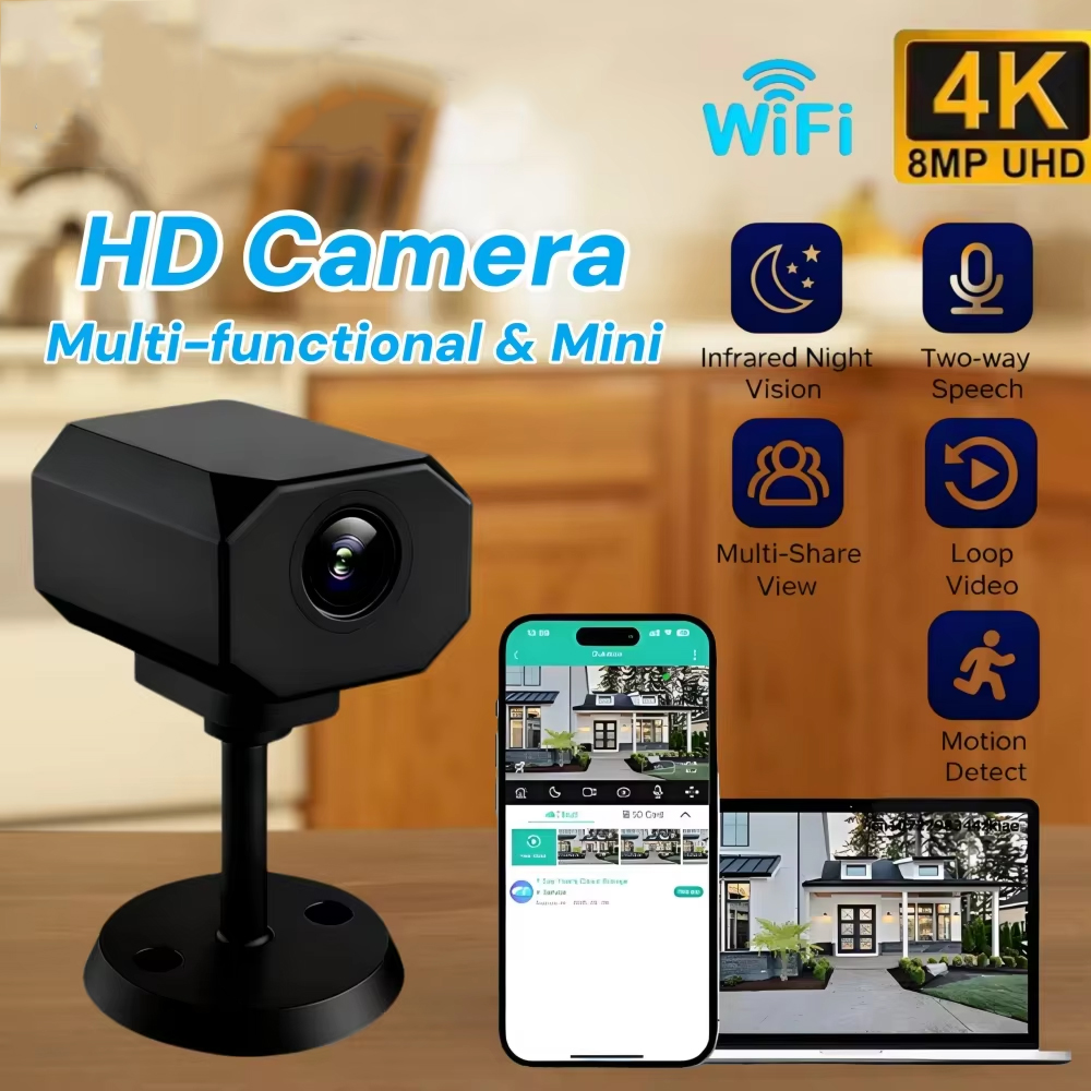4K HD WiFi 보안 카메라, 가정용 미니 스마트  - Home Security Camera 리뷰 및 가격