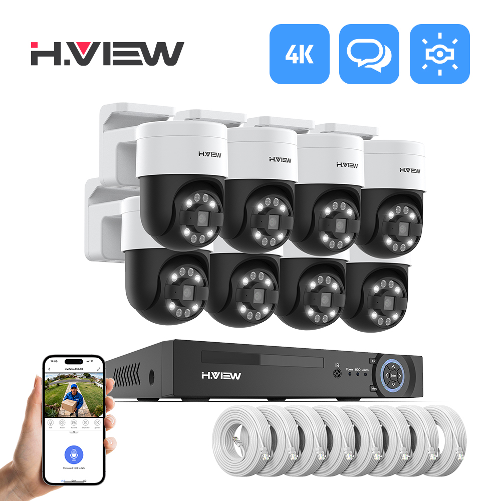 H.view 8Ch 4K 5MP 8MP Cctv 보안  - Home Security Video 리뷰 및 가격