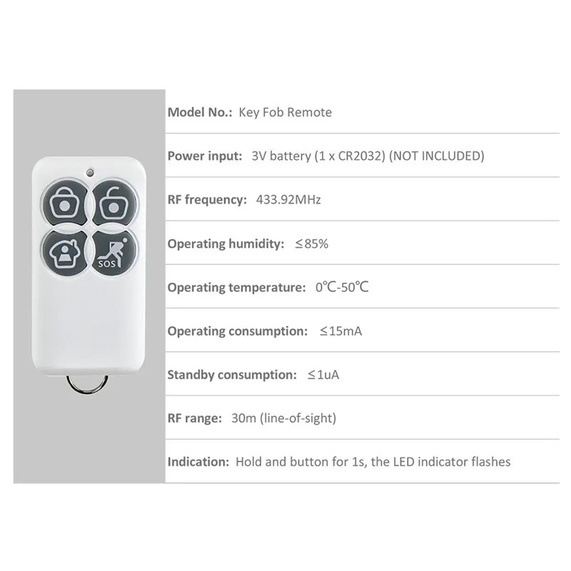 오리지널 Broadlink S1C/ S1/ S2 키 F - Home Security Key Fob 리뷰 및 가격