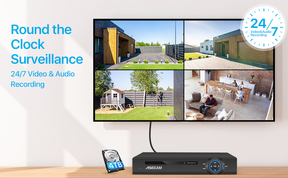 슈퍼 8MP POE NVR 비디오 레코더 오디오 IP  - Home Security Camera 리뷰 및 가격