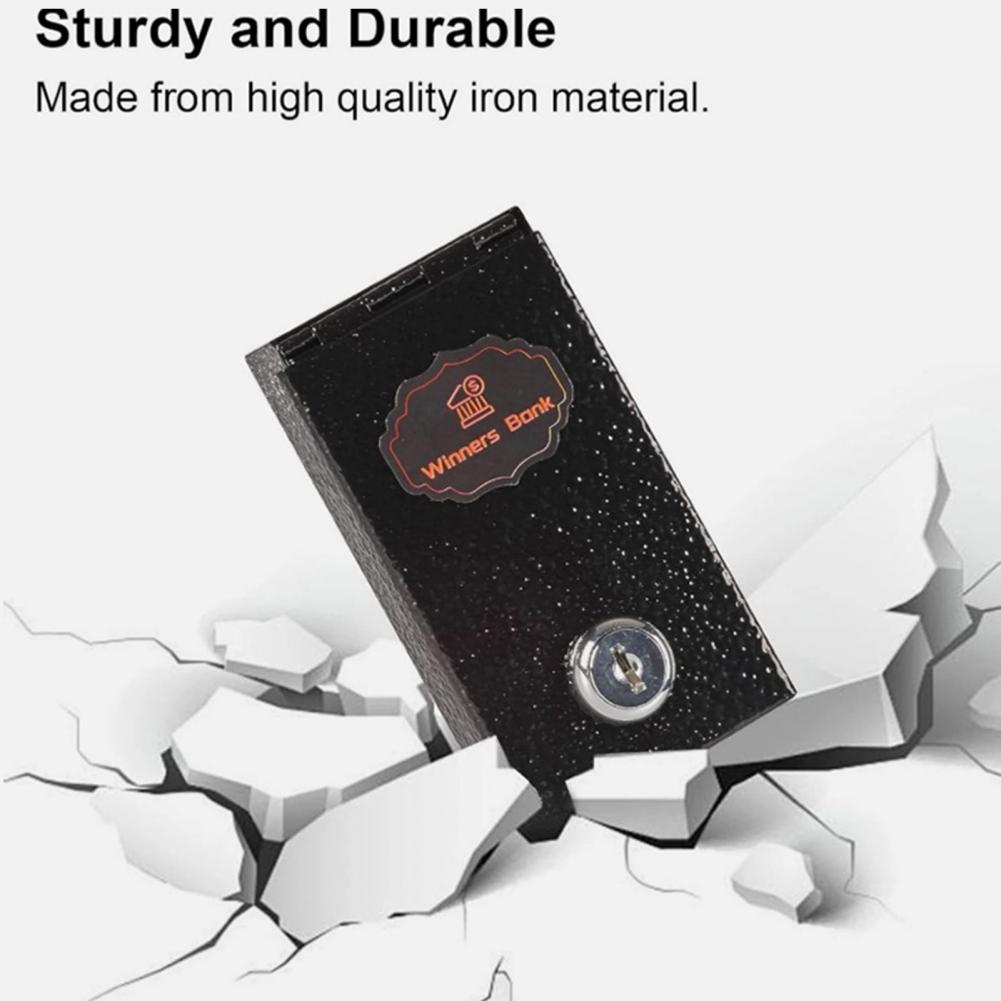 금속 현금 상자 휴대용 금속 금고 키 잠금 장치 포함  - Home Security Key Box 리뷰 및 가격