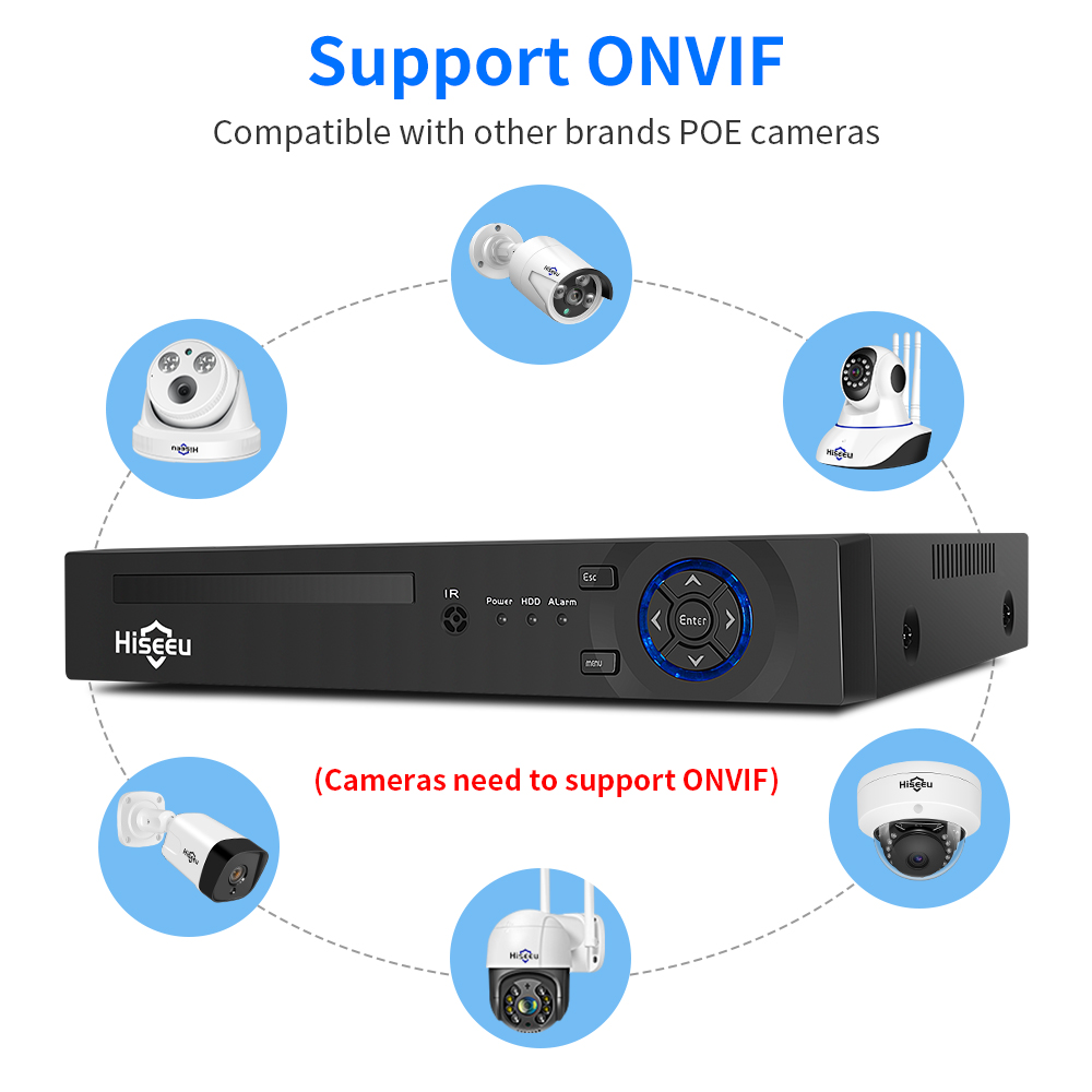 Hiseeu 4CH 10CH 16CH 4K 8MP 5M - Home Security Camera 리뷰 및 가격