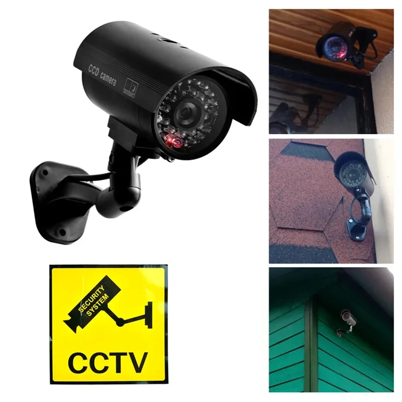 시뮬레이션 가짜 총알 카메라 모형 카메라 야외 LED  - Home Security Video Cameras 리뷰 및 가격