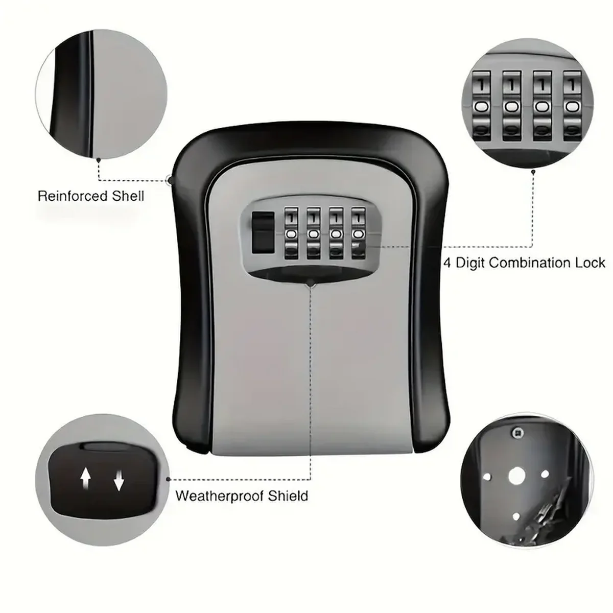 방수 휴대용 조합식 키 잠금 상자 - 가정 및 자동차  - Home Security Key Box 리뷰 및 가격