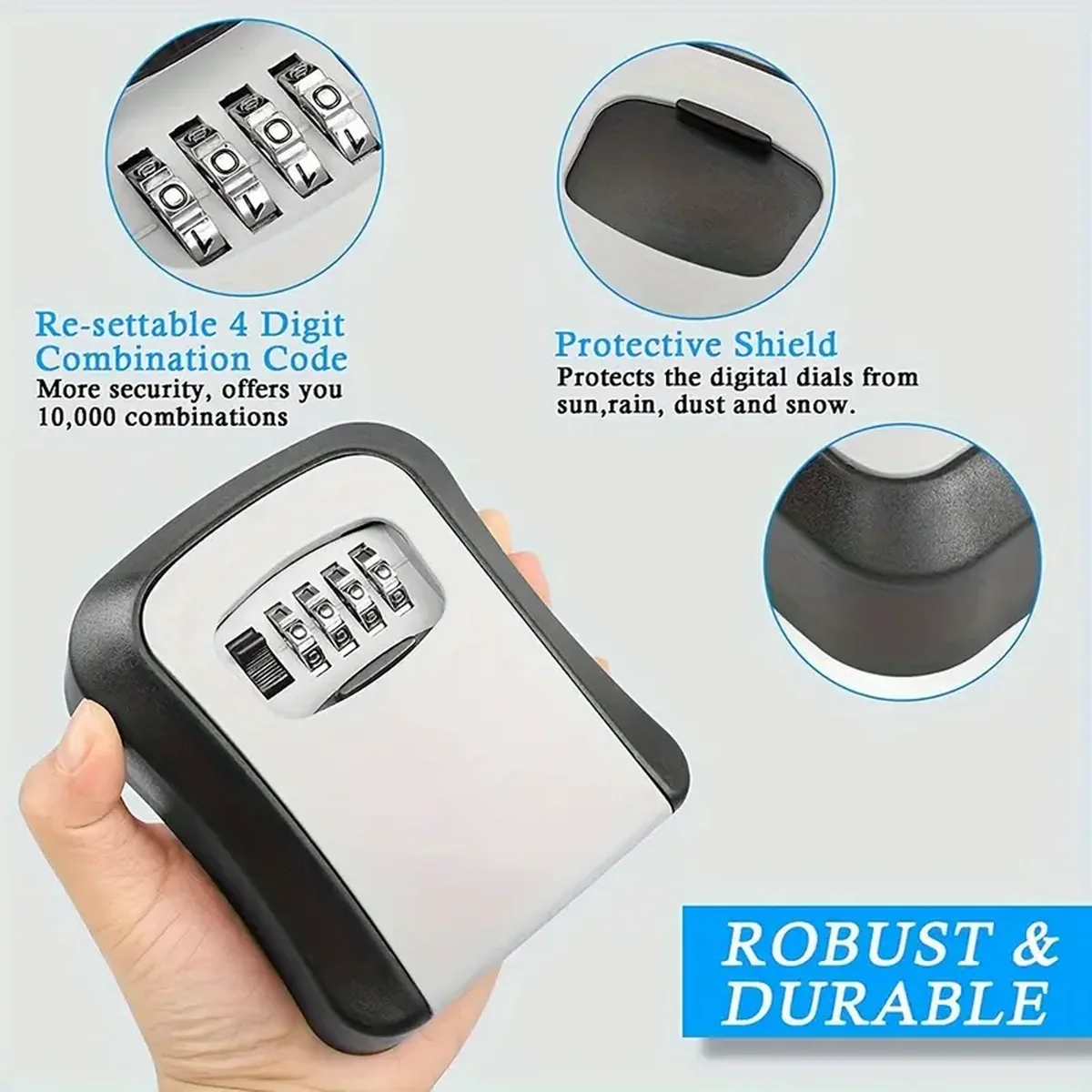 방수 휴대용 조합식 키 잠금 상자 - 가정 및 자동차  - Home Security Key Box 리뷰 및 가격