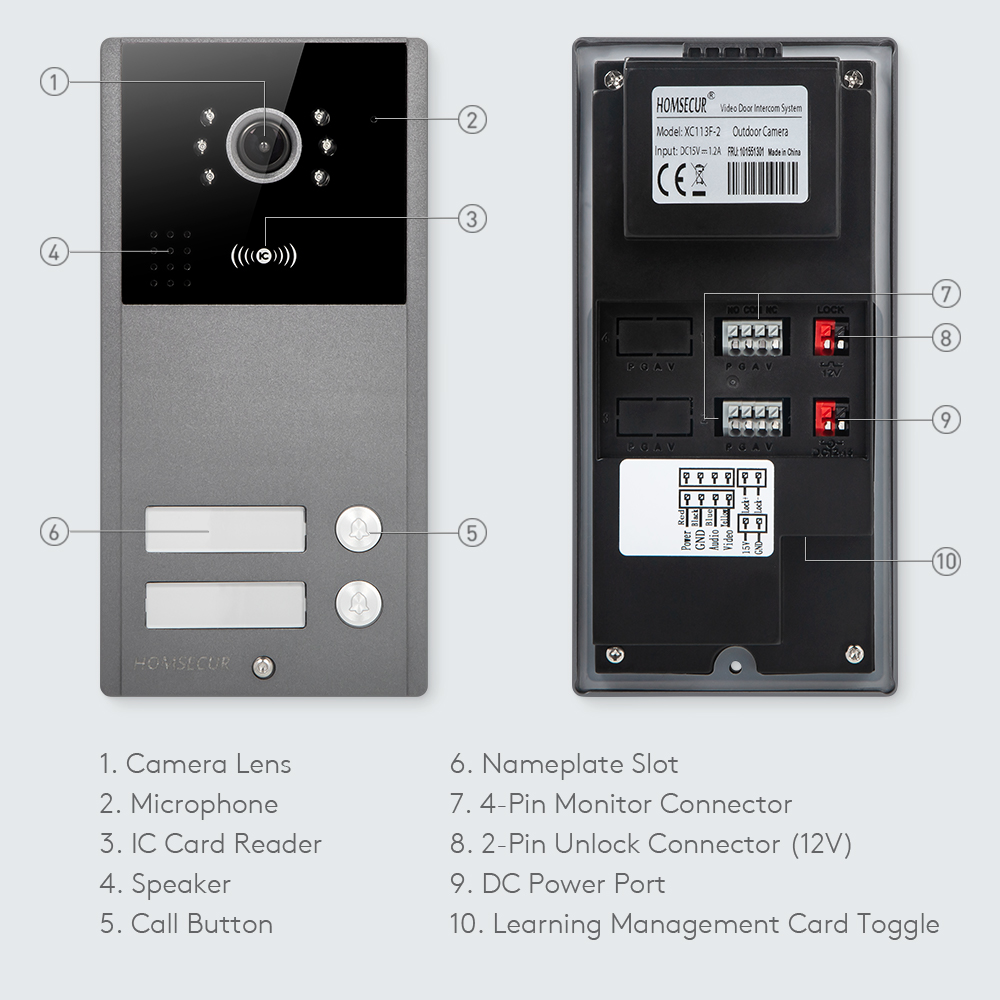 1080P HD IP65 도어벨 카메라 플러시 마운트+ - Home Security Key Fob 리뷰 및 가격