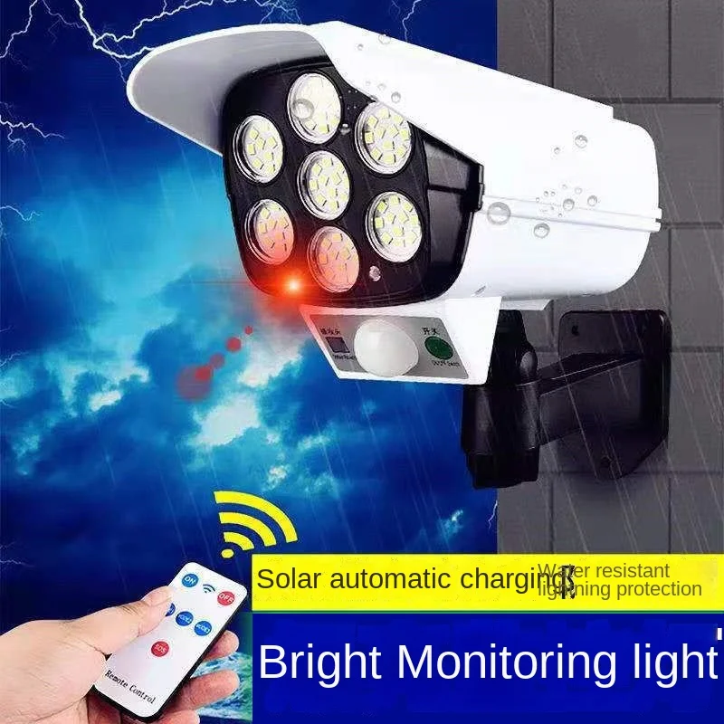 야외 태양 빛 모션 센서 보안 더미 카메라 무선 홍수  - Home Security Camera 리뷰 및 가격