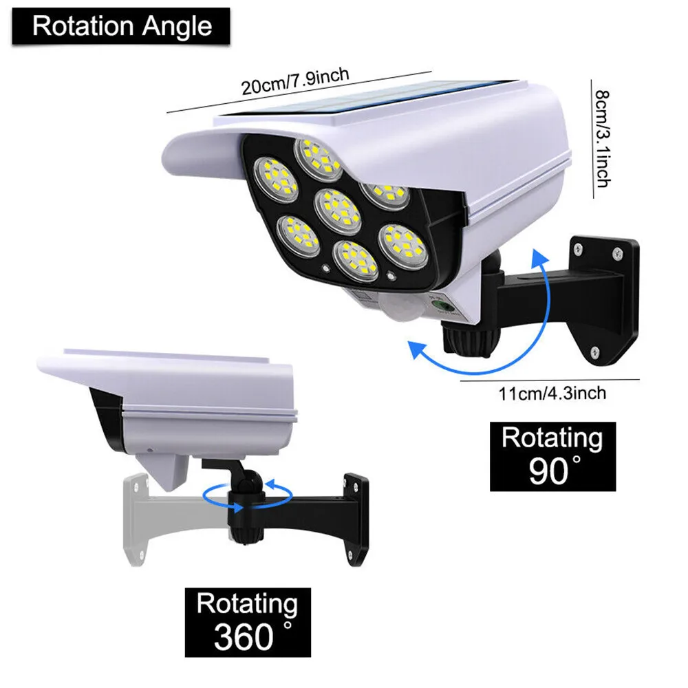 야외 태양 빛 모션 센서 보안 더미 카메라 무선 홍수  - Home Security Camera 리뷰 및 가격