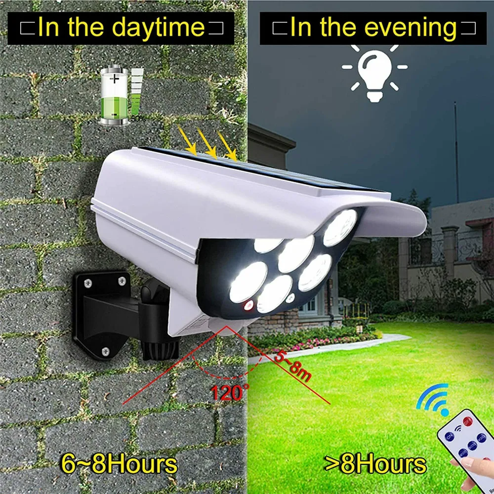 야외 태양 빛 모션 센서 보안 더미 카메라 무선 홍수  - Home Security Camera 리뷰 및 가격