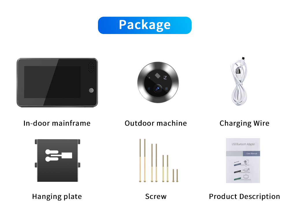 4.3인치 투야 스마트라이프 WiFi 도어벨 비주얼 도 - Home Security Video Cameras 리뷰 및 가격