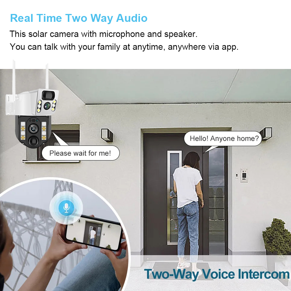 와이파이 4G 태양광 IP CCTV 감시 카메라, 야외 - Home Security Services 리뷰 및 가격