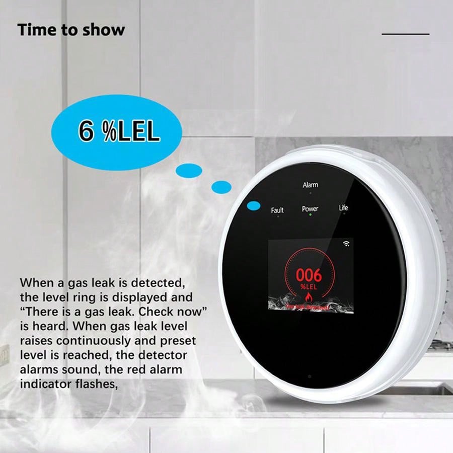 2.4G WiFi 가스 경보 센서 가연성 가스 감지기는 - Home Security Systems 리뷰 및 가격