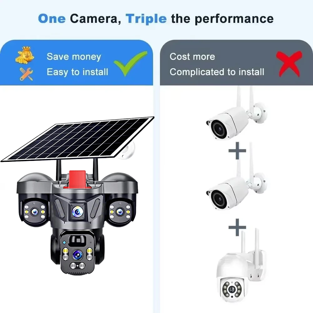 KERUI V380 Pro 야외 PTZ 6MP WIFI - Home Security Panel 리뷰 및 가격