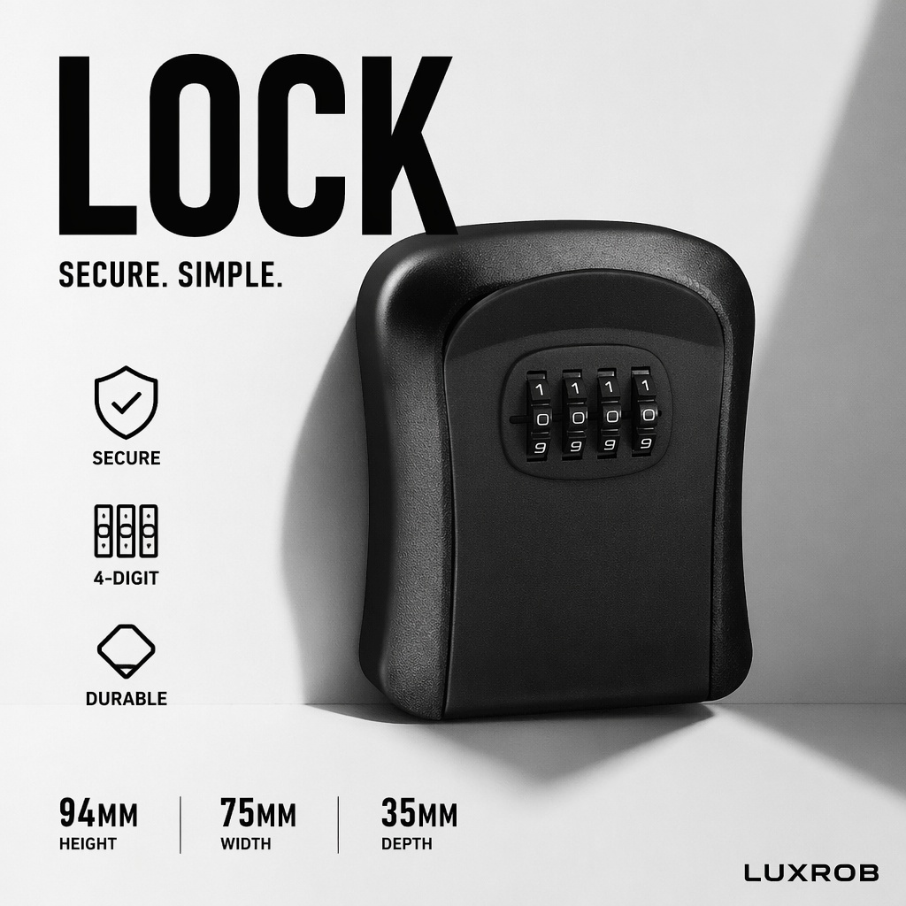 벽걸이형 방수 키 보관함 두꺼운 ABS 도난 방지 4자 - Home Security Key Box 리뷰 및 가격