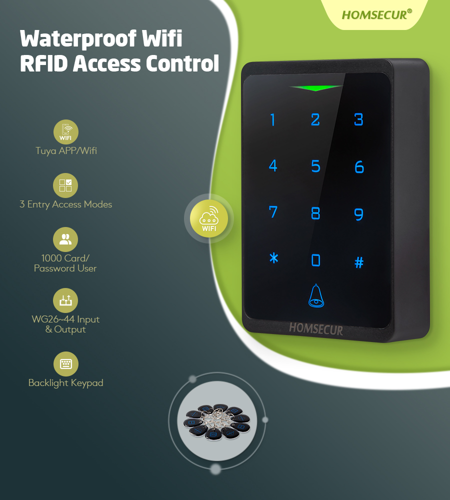 CH1-WIFI-EM WiFi RFID 액세스 제어 시 - Home Security Key Fob 리뷰 및 가격